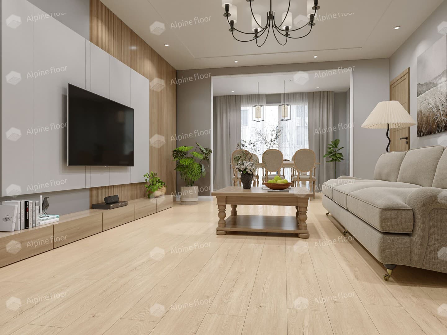 Напольная кварцвиниловая плитка Секвойя Классик